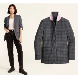 JCREW plaid sommerset blazer jacket j crew size 4 Somerset
